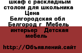 шкаф с раскладным столом для школьника › Цена ­ 500 - Белгородская обл., Белгород г. Мебель, интерьер » Детская мебель   
